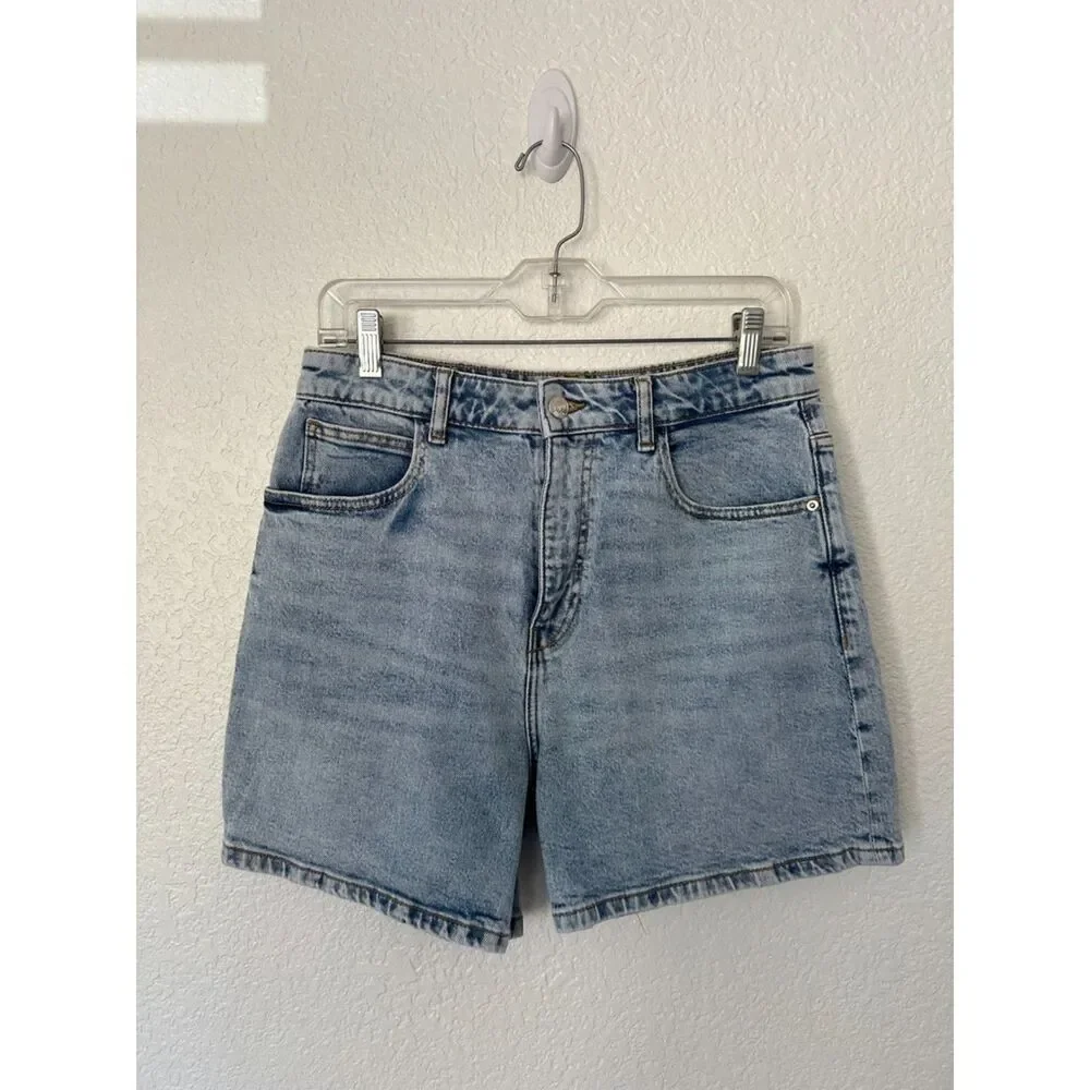 Zara Blue Light Wash Denim Shorts Size 8